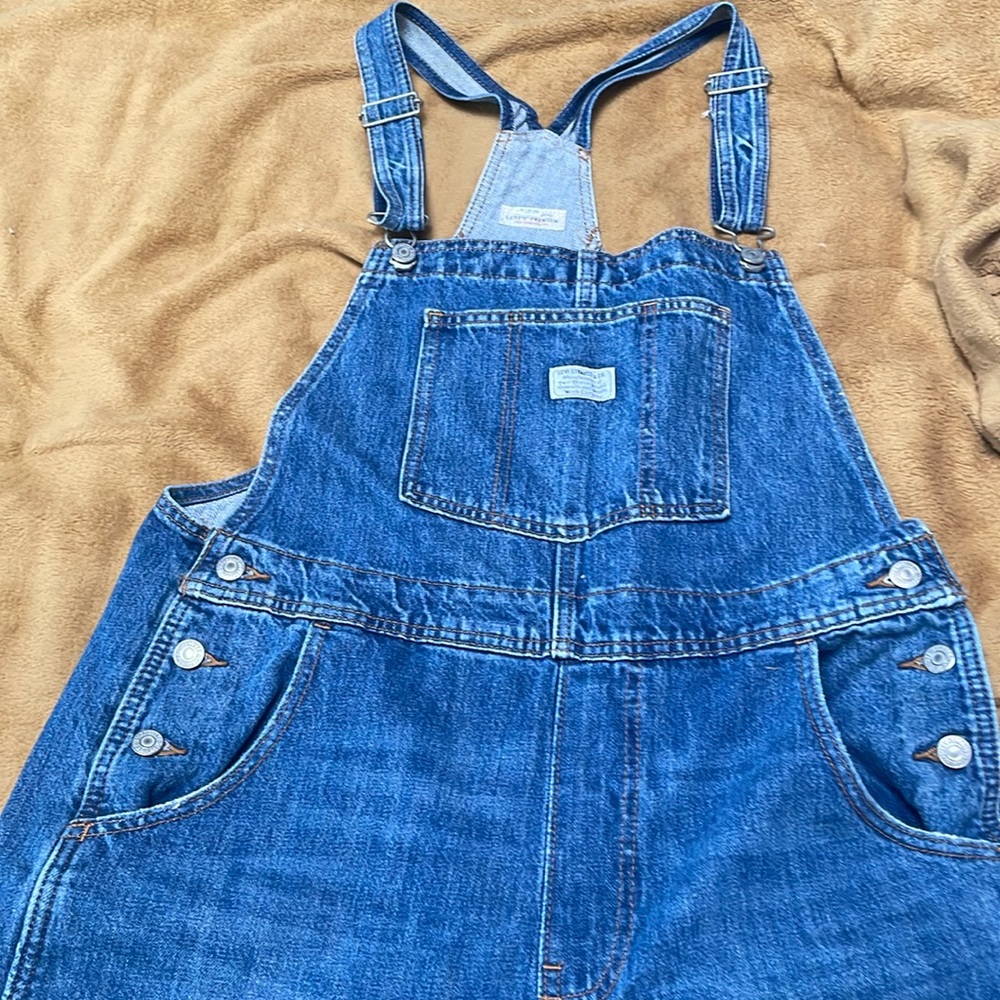 Levi blue Jean overalls